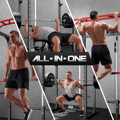 Power Cage with LAT Pulldown and Adjustable Pulley System Y36759