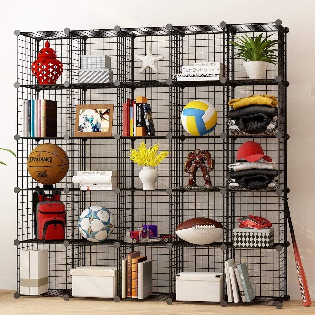 14x14 Wire Cube Storage 30-Cube Modular Shelving Unit S81649