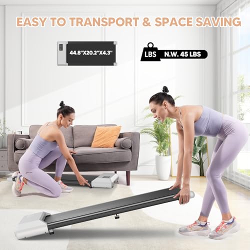 Walking Pad Treadmill with Remote Control and LED Display Q5343