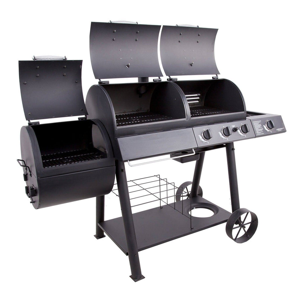 Charcoal/Gas/Smoker Combo O84652