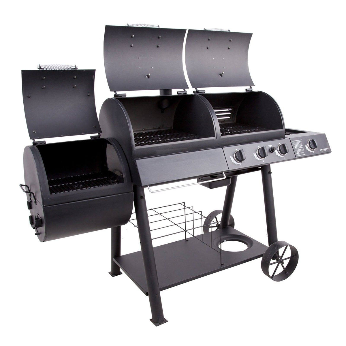Charcoal/Gas/Smoker Combo O84652