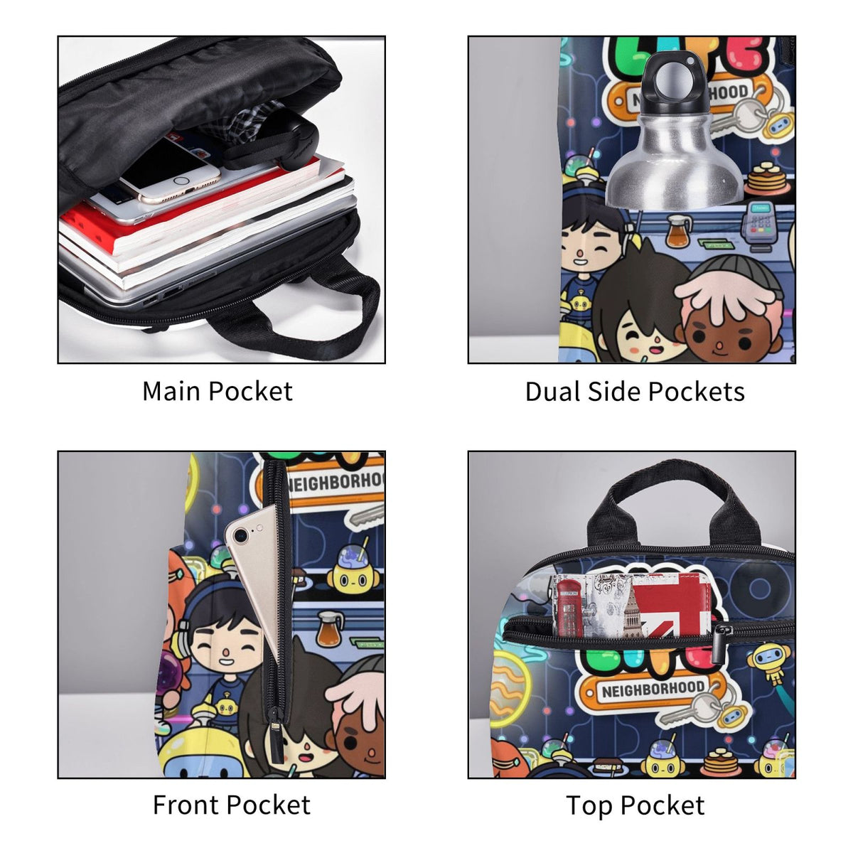Lightweight Unisex Backpack N808061