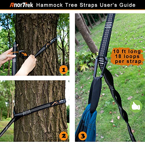 Lightweight Double Camping Hammock with Mosquito Net and Tree Straps R82744