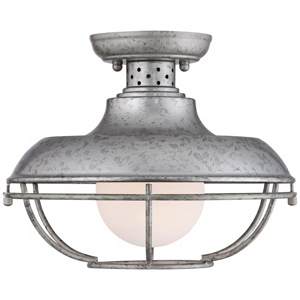 Galvanized Steel Cage Outdoor Ceiling Light Q823483