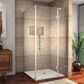 Frameless Shower Enclosure, 32x22 x 34x22 x 72 J407