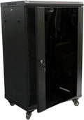18U Wall Mount Network Server Cabinet Rack Enclosure Glass Door Lock R8820