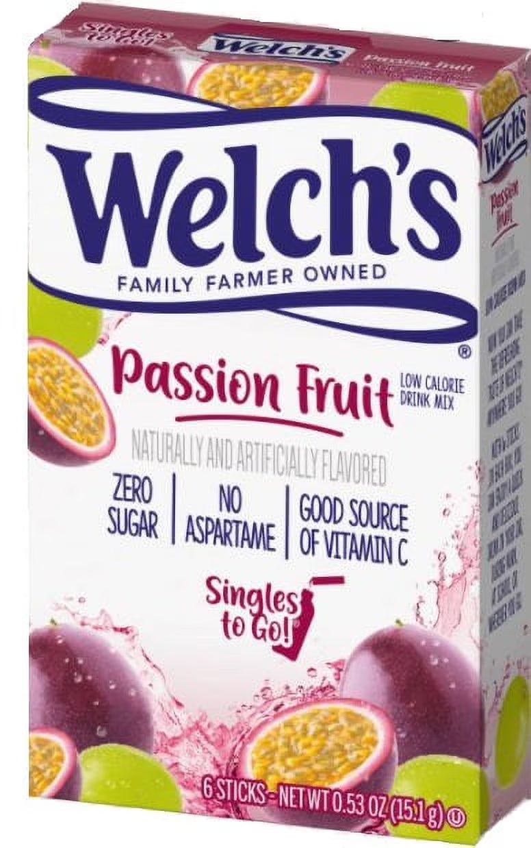 Passion Fruit Water Drink Mix Powder Sticks, 72 Total Servings A919