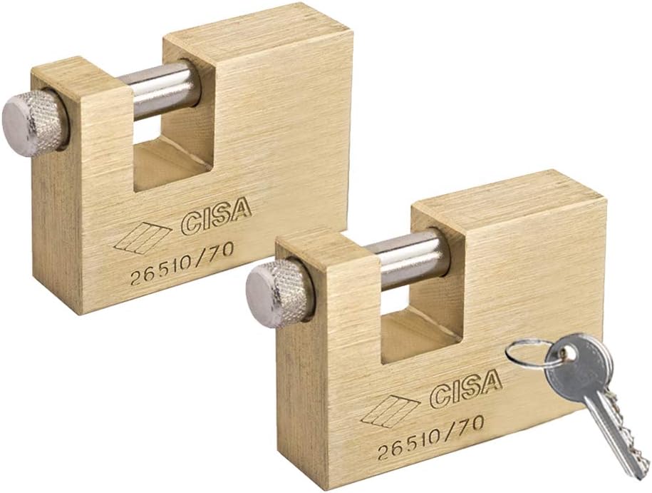 Keyed Alike Solid Monoblock Heavy Duty Padlocks, Pack of 2 Z569