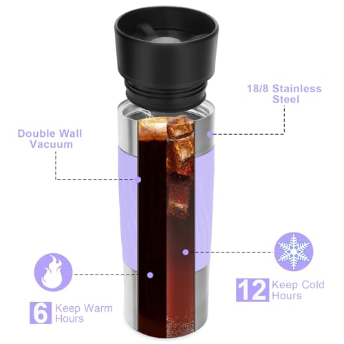 16 oz Stainless Steel Insulated Travel Coffee Mug B525279