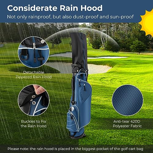 Golf Stand Bag with 4 Way Dividers and 4 Pockets U1883