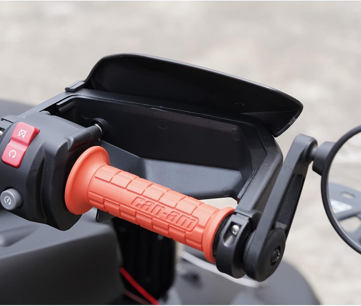 Black Plastic Hand Guards Wind Deflector Kit Pack of 2 D844