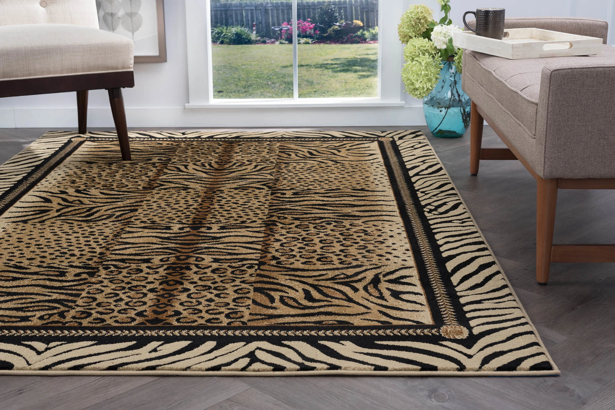 5x8 Beige Area Rugs D29037