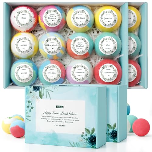 12pcs Handmade Natural Bath Bombs with Shea Butter I640