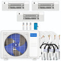 39,000 BTU 3 Zone Ceiling Cassette Ductless Air Conditioner and Heat Pump H247466