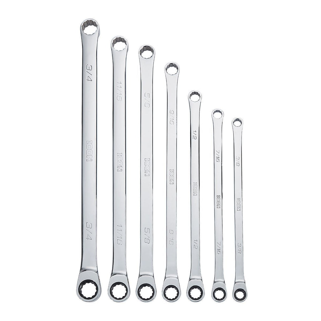 7 Piece SAE Double Box Ratcheting Wrench X933