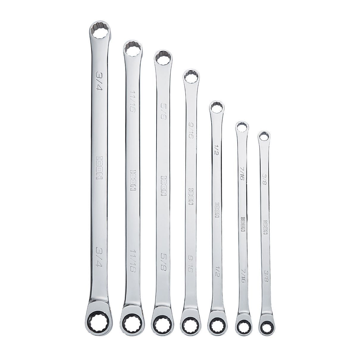 7 Piece SAE Double Box Ratcheting Wrench X933