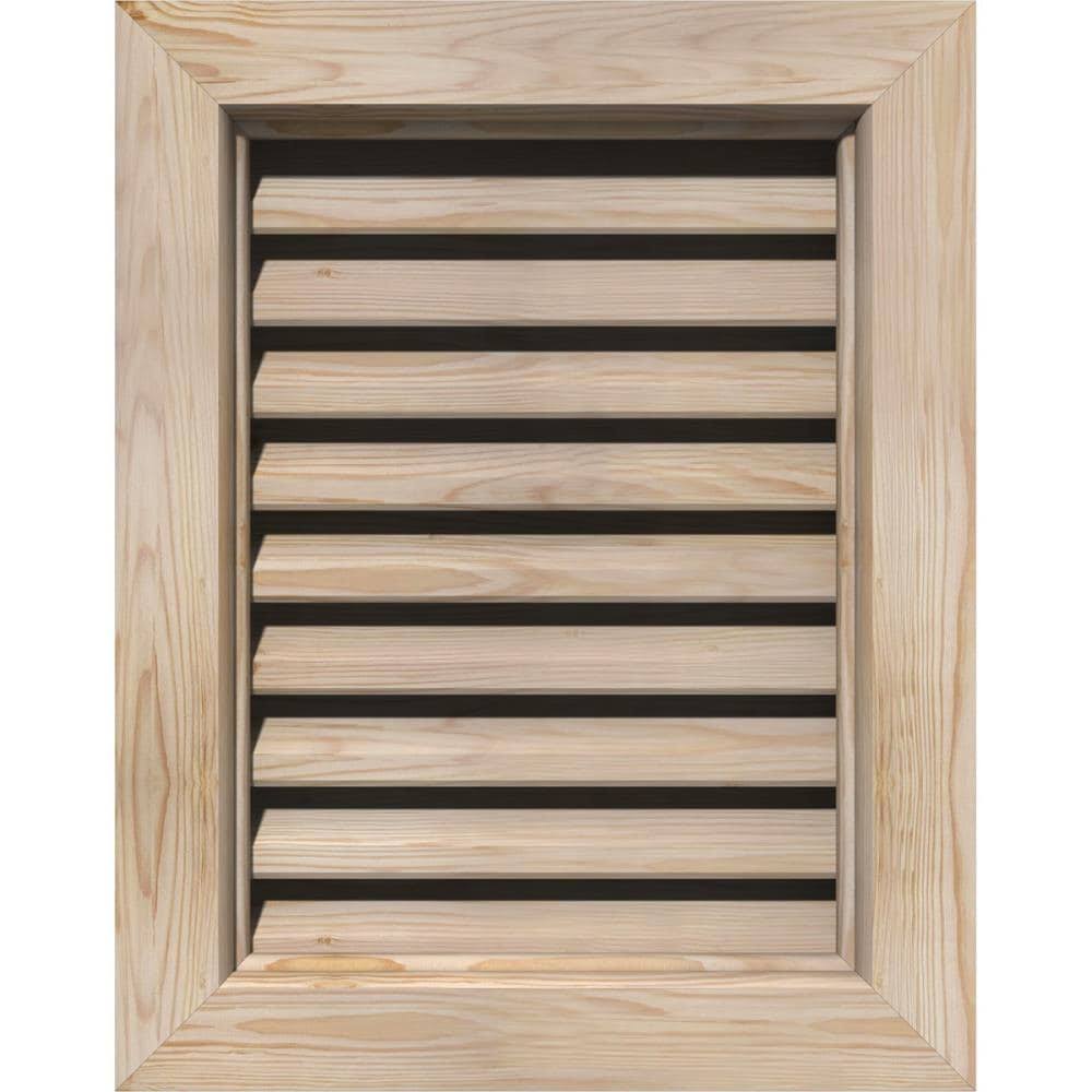 18-in x 16-in Unfinished Smooth Pine Gable Vent T2465