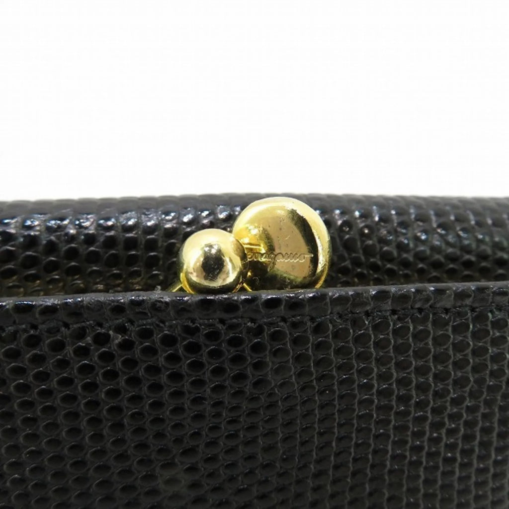 Pre-Owned Black Bifold Wallet V393
