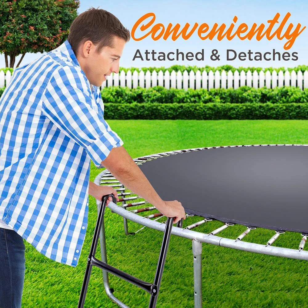 2 Step Galvanized Steel Trampoline Safety Ladder K991