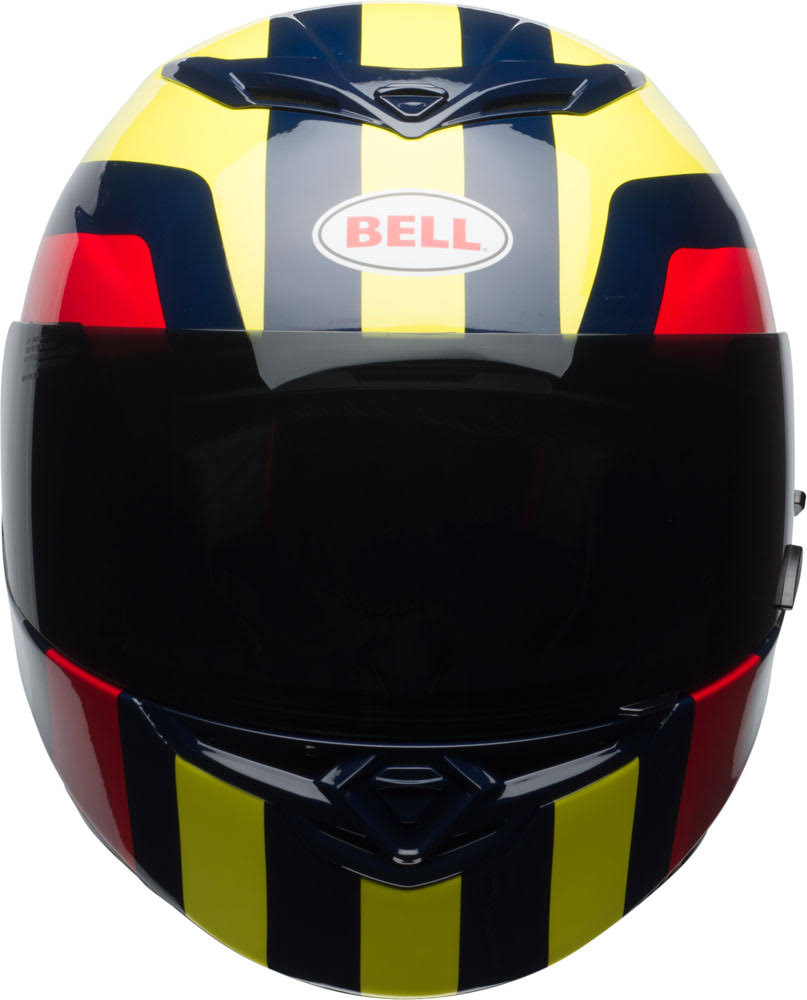 Gloss Hi-Viz Yellow Navy Red Helmet Size Small Q91257