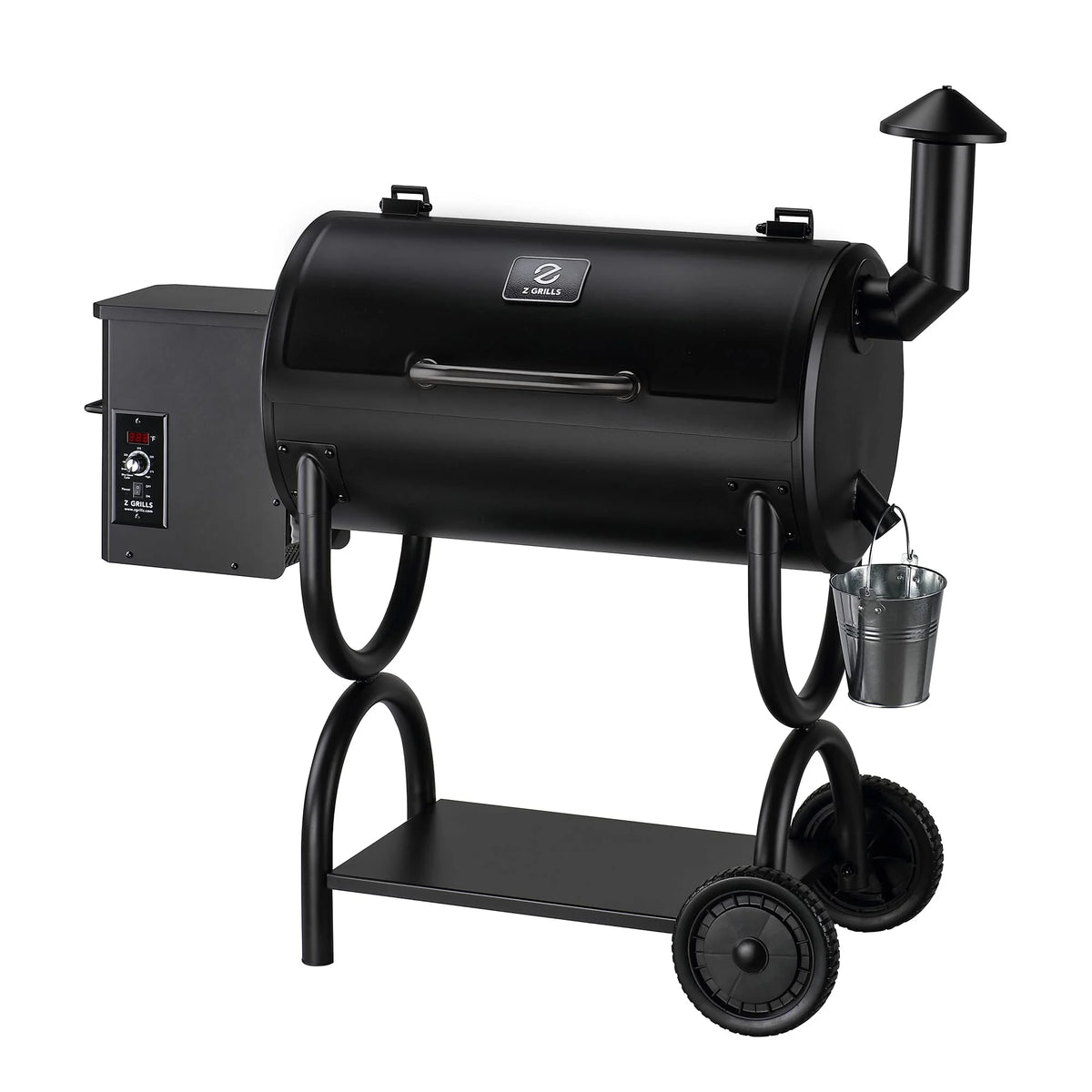 Wood Pellet Grill & Smoker 8 in 1 with PID Controler 560 Sq in Cooking Area E638874