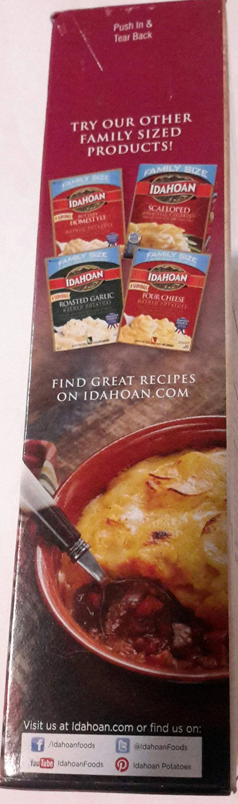 Au Gratin Casserole Family Size Pack of 12 K4350