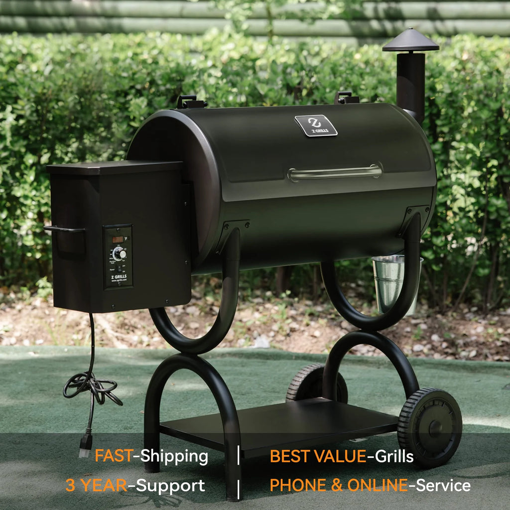 Wood Pellet Grill & Smoker 8 in 1 with PID Controler 560 Sq in Cooking Area E638874