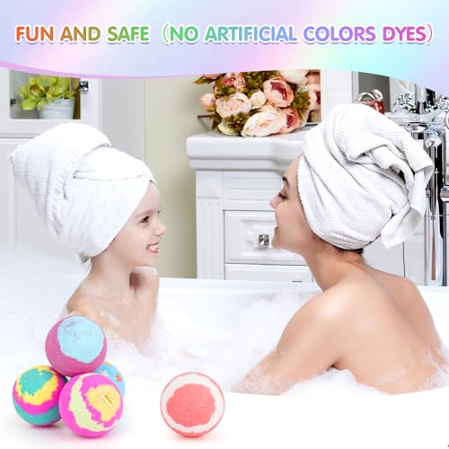 5 Large Bath Bomb Set with 4 Shower Steamers & 3 Candles U12192