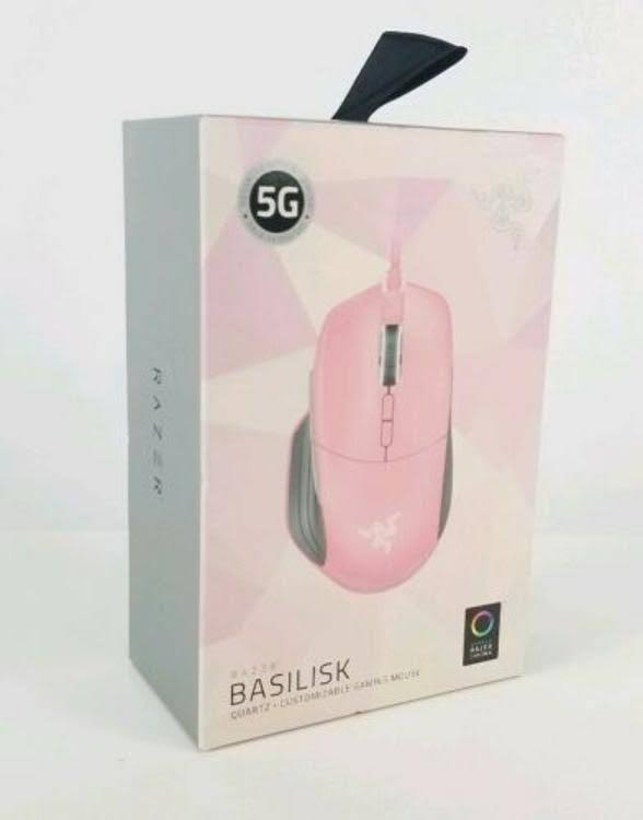 Quartz Pink Wired Optical Gaming Mouse Q482802