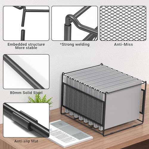 Hanging File Folder Frame for Legal and Letter Size, 15.2"L x 12.4"W x 10.5"H, 1 Pack Q67427