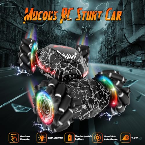 2.4GHz LED Gesture Sensing 4WD Double Sided Rotation Stunt Car R850