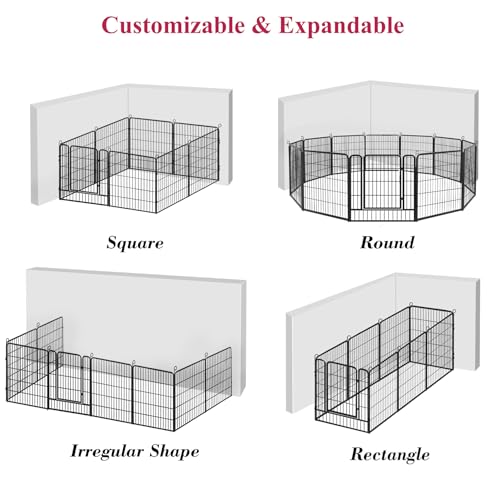 32inch 10 Panels Anti-Rust Dog Playpen N345873