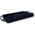 Red Rectangular Melamine Serving Tray with Handles V654405