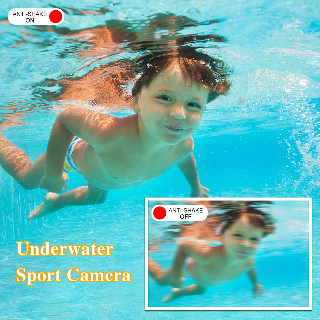 Waterproof Digital Camera 21MP 1080P Blue L569