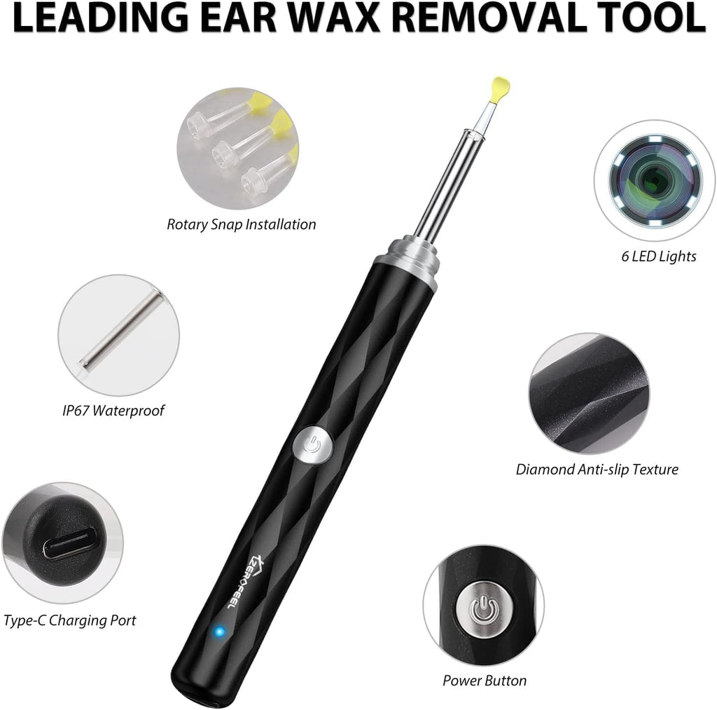 Ear Wax Removal Tool with 1296P Camera and 6 LED Lights M22140
