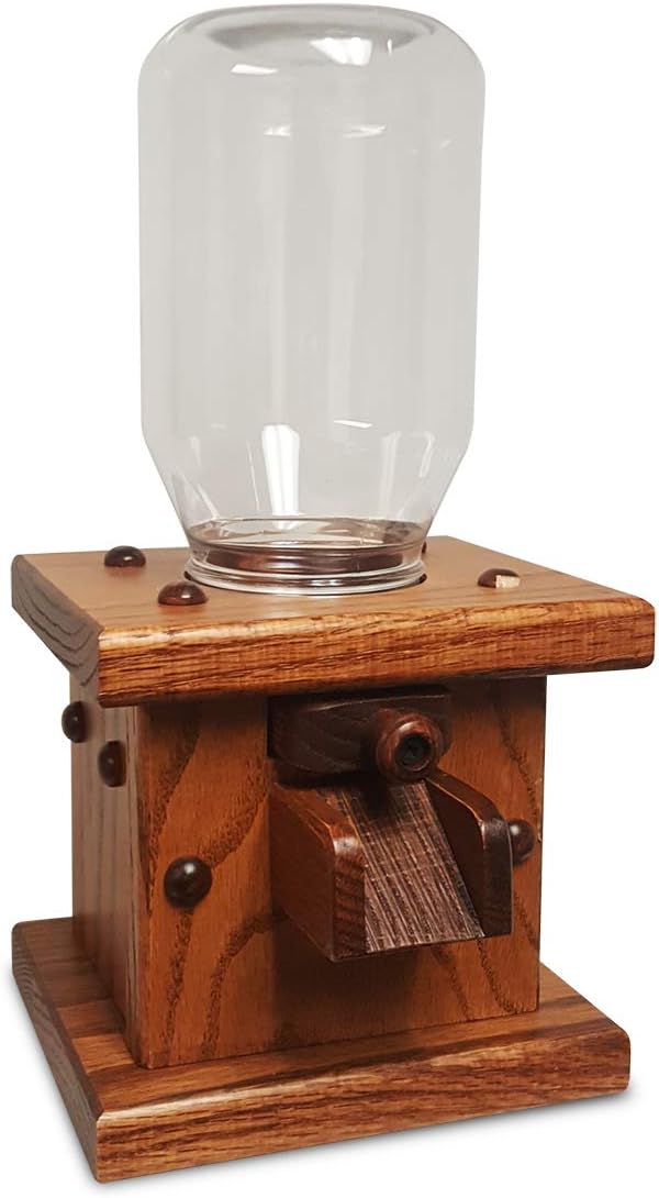 Wooden Candy Dispenser Gumball Machine J21018