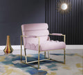 Pink Velvet Lounge Chair O4179