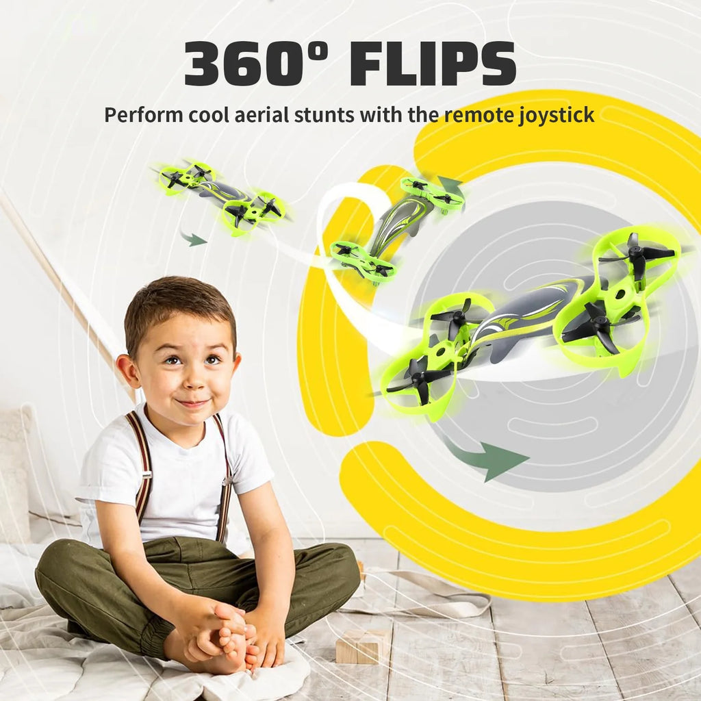 Mini 3 in 1 Remote Control Drone, 360 Degrees Flip, Green V490162