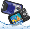 Waterproof Digital Camera 21MP 1080P Blue L569