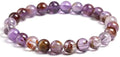 Amethyst Round Crystal Beads Bracelets E89783