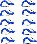 10-Pack Blue Polyurethane Recoil Air Hose 1/4" by 25' with Bend Restrictor and Quick Coupler N22244