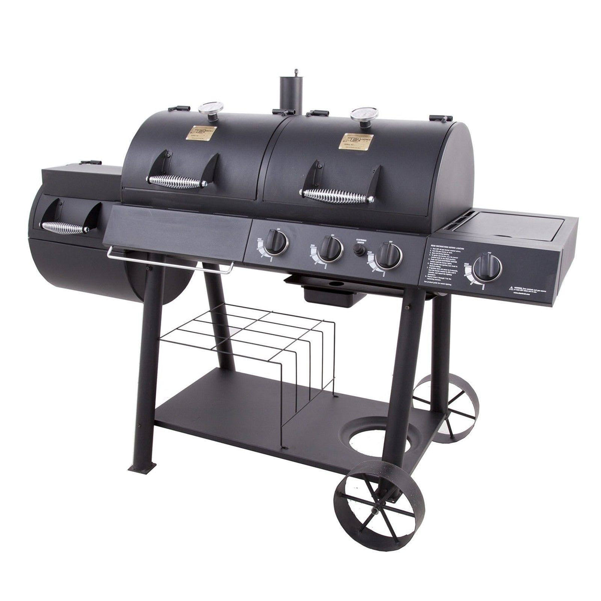 Charcoal/Gas/Smoker Combo O84652