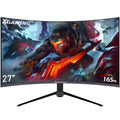 27-inch 165Hz Curved Gaming Monitor, 1440p QHD HDR Computer Monitor, Metal Black J52794
