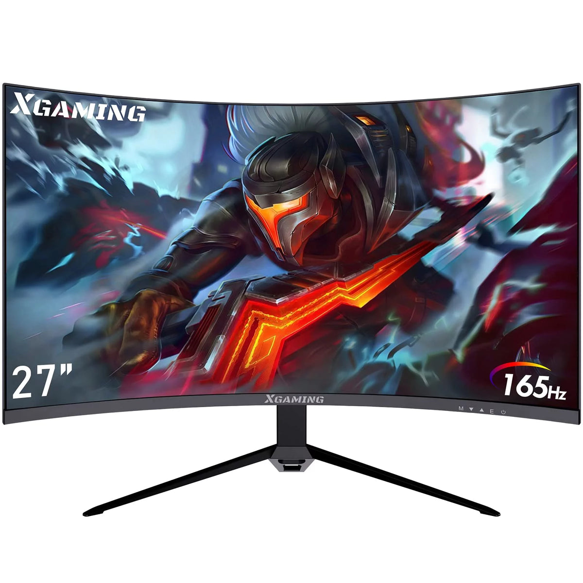 27-inch 165Hz Curved Gaming Monitor, 1440p QHD HDR Computer Monitor, Metal Black J52794