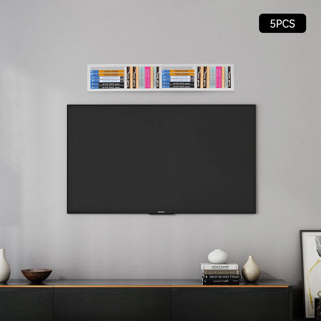 Metal Storage Media Shelf CD DVD Rack Wall Mount K98903