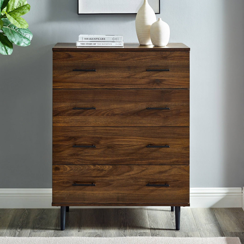 4 Drawer Chest Dark Walnut F225020