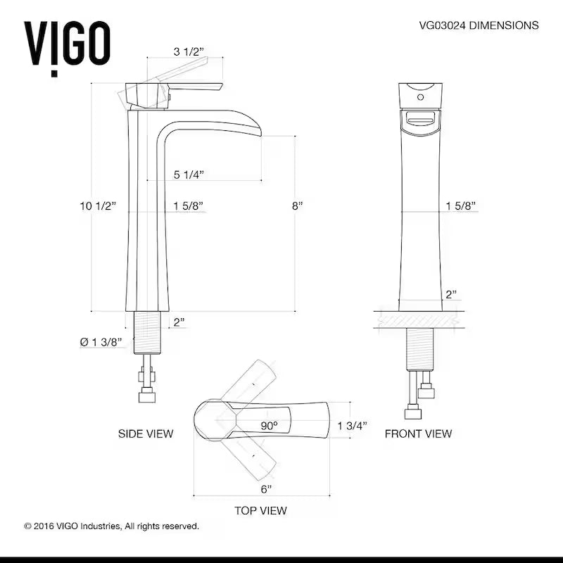 Single Handle Vessel Faucet in Brushed Nickel X1966