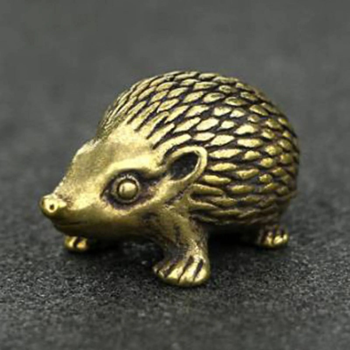 Brass Hedgehog Statue Home Decor Ornaments I66802