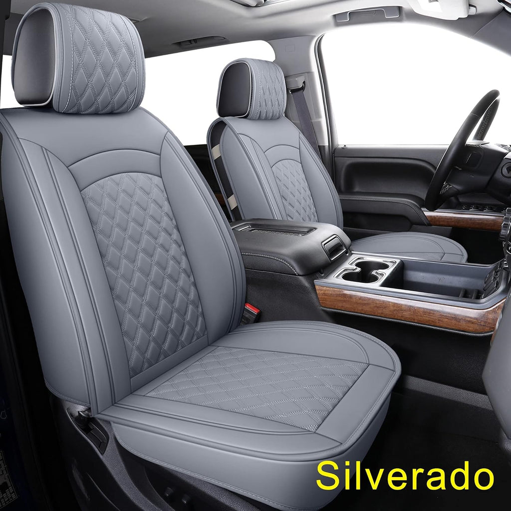 Black Water Proof Faux Leather Seat Covers D958