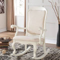 Rocking Chair in Fabric & Antique White J508